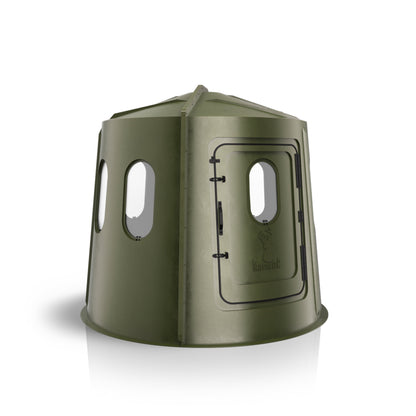 Maverick 6-Shooter Deer Hunting Blind in Green with Clear Windows - 00236