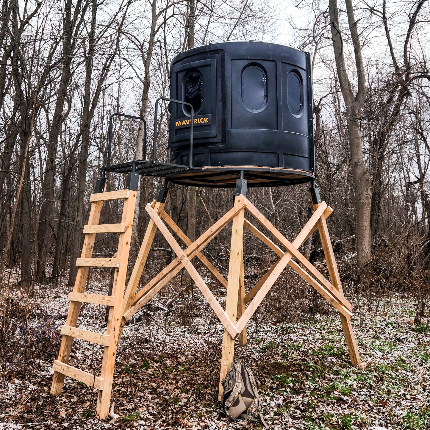 Maverick XL Hunting Blind in Brown with Tinted Windows 00323 - FG00323