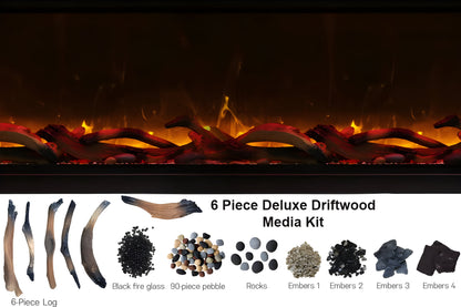 Remii 65'' Extra Deep Built-In Indoor and Outdoor Linear Electric Fireplace - 102765-DE