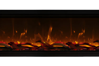 Remii 65" Extra Tall Deep Built-In Indoor and Outdoor Linear Electric Fireplace - 102765-XT