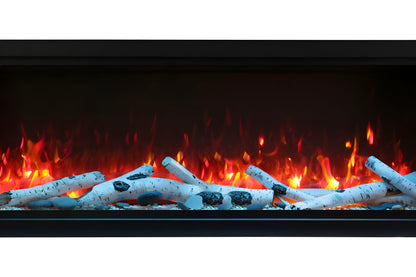 Remii 65" Extra Tall Deep Built-In Indoor and Outdoor Linear Electric Fireplace - 102765-XT