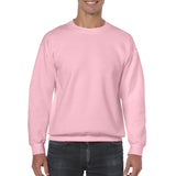 Mens Light Pink Cotton Blend Crewneck Sweatshirt