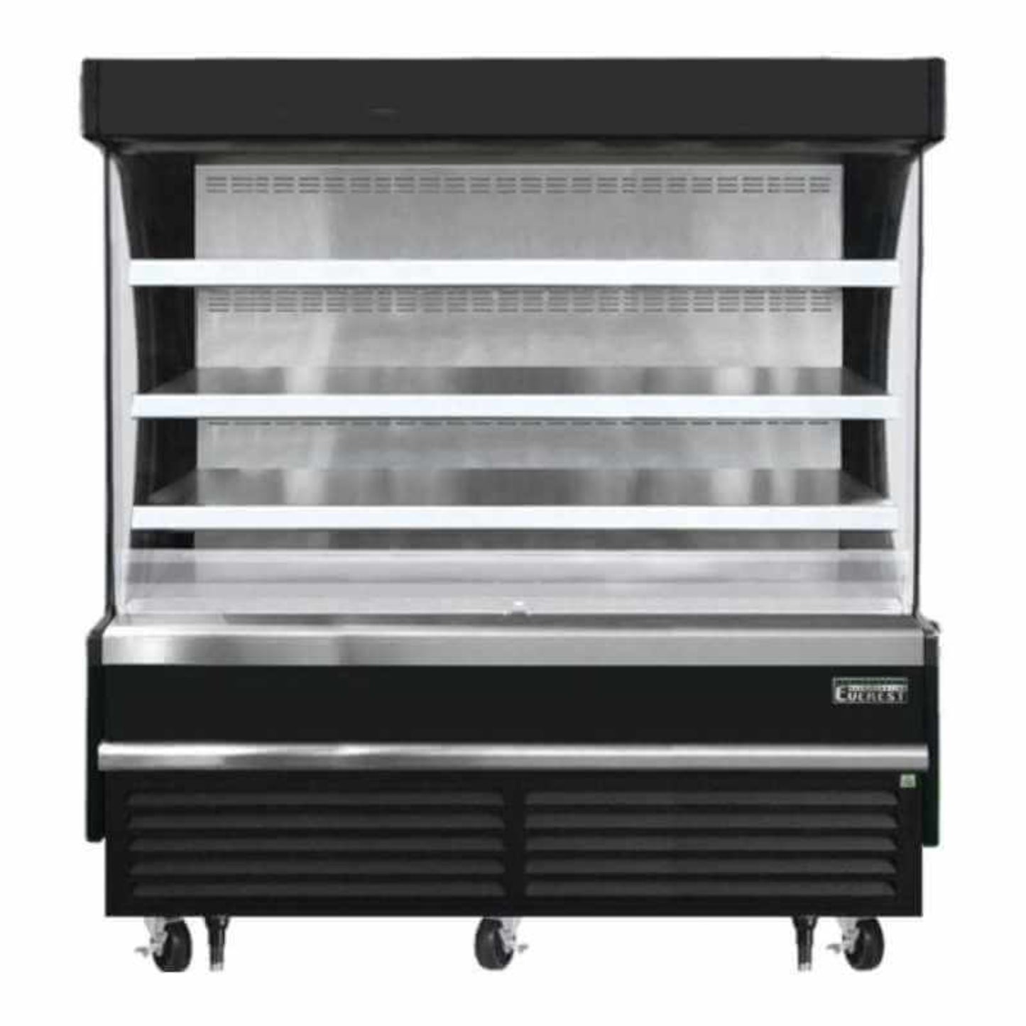 Everest Commercial 73" Open Air Display Merchandiser Vertical Refrigerator - EOMV-72-B-28-S