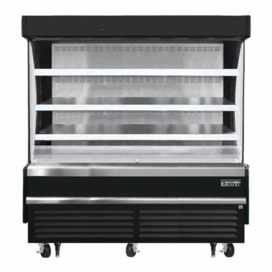 Everest Commercial 73" Open Air Display Merchandiser Vertical Refrigerator - EOMV-72-B-28-S