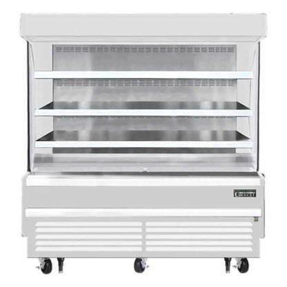 Everest Commercial 73" Vertical Open Air Display Merchandiser Refrigerator 19 cu. ft. - EOMV-72-W-28-S