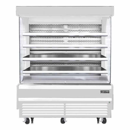 Everest Commercial 73" Vertical Open Air Display Merchandiser Refrigerator 37 cu. ft. - EOMV-72-W-35-T