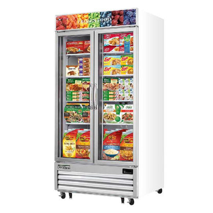 Everest Commercial 41" 2 Glass Door Merchandiser Freezer - EMGF36