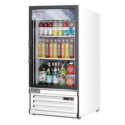 Everest Commercial 24" 1 Swing Glass Door Merchandiser Refrigerator 8 cu. ft. - EMGR8