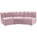 Meridian Furniture Limitless Pink Velvet Modular Sofa - 645Pink