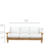 Royal Teak Collection Sofa / 3 Seater - MIA3