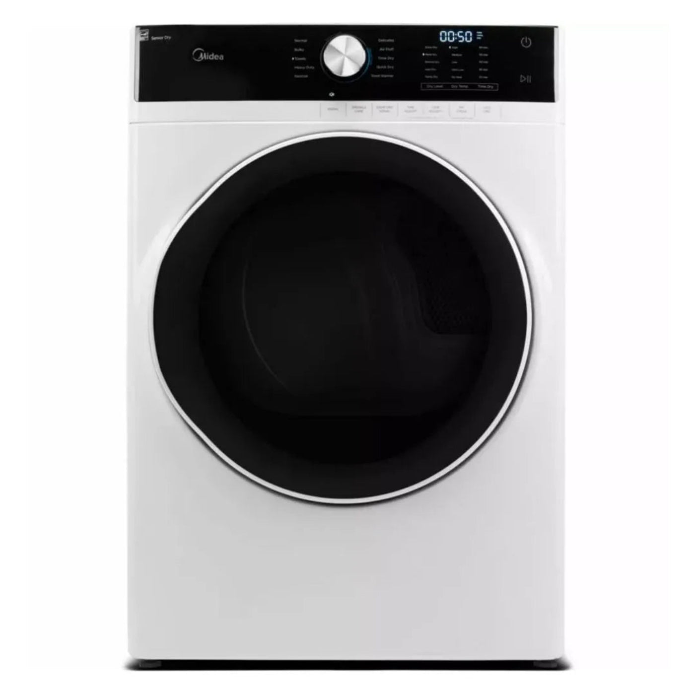 Midea 27 in. 8.0-Cu. Ft. Front Load Electric Dryer in White - MLE45N1AWW
