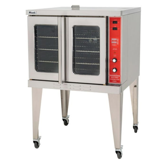 Migali C-CO1-SD-LP 38" Liquid Propane Gas Full Size Standard Depth Convection Oven - 46,000 BTU - C-CO1-SD-LP