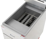 Migali C-F35-NG 15" Natural Gas Stainless Steel Floor Fryer 35 lb. 60,000 BTU - C-F35-NG