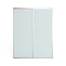 Doors22 80x96 Glass Sliding Closet Door MIlky 2 panels - CLB80x96milky