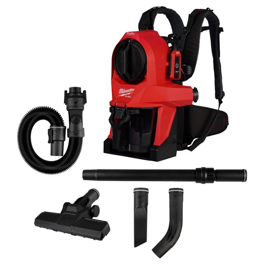 Milwaukee 0895-20 M18 FUEL 3-in-1 Backpack Vacuum with HEPA Filter and Accessories - 829474