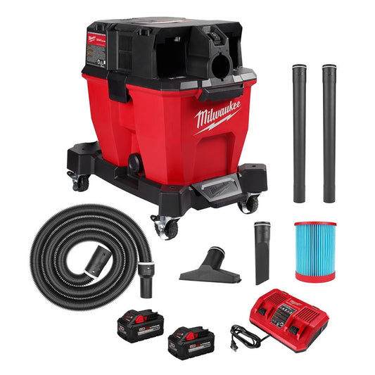 Milwaukee 0920-22HD M18 FUEL 9-Gallon Dual-Battery Wet/Dry Vacuum Kit - 704640