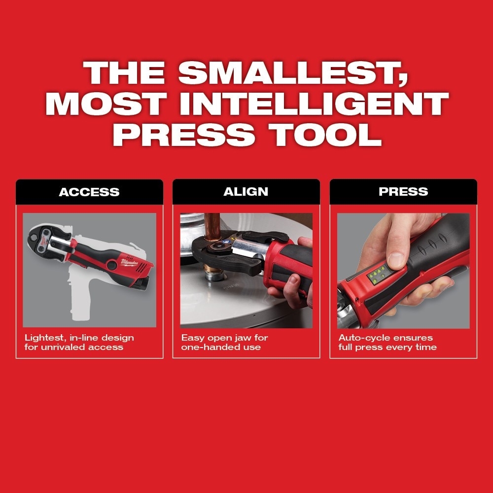 Milwaukee 2473-22 M12 1/2" - 1" Force Logic Press Tool Kit