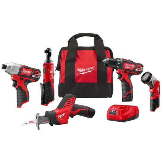 Milwaukee 2498-25 M12 5 PC SPECIAL BUY KIT - 462305