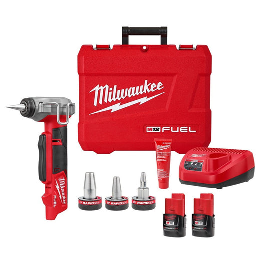 Milwaukee 2532-22 M12 FUEL ProPEX Expander Kit w/ 1/2"-1" RAPID SEAL ProPEX Expander Heads - 645587