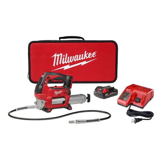 Milwaukee 2646-21CT M18 2-Speed Grease Gun Kit (1 Battery) - 2404