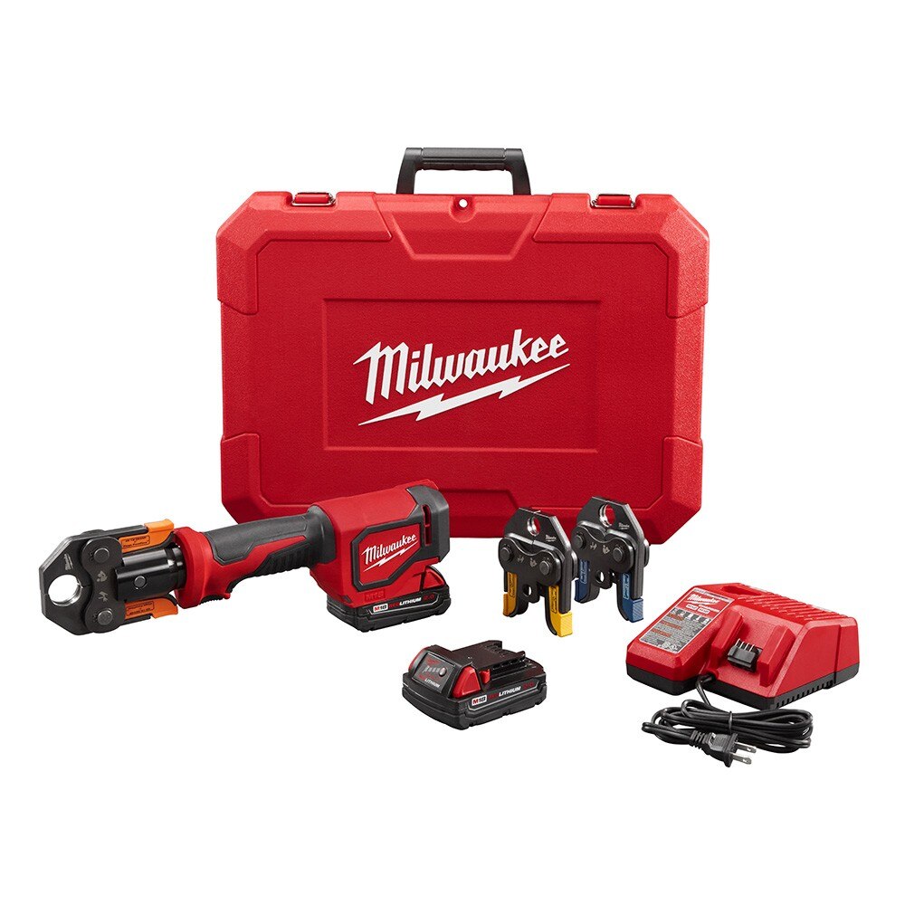 Milwaukee 2674-22P M18 Short Throw Press Tool Kit with Viega PureFlow Jaws - 366122