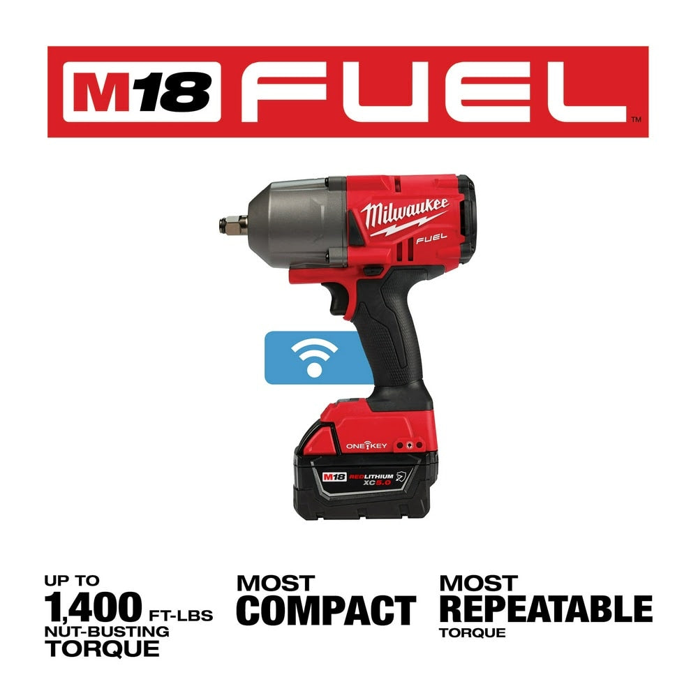 Milwaukee 2863-22R M18 FUEL w/ ONE-KEY High Torque Impact Wrench 1/2" Friction Ring Kit - 699464
