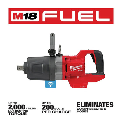 Milwaukee 2868-20 M18 FUEL 1" D-Handle High Torque Impact Wrench w/ ONE-KEY, Bare - 610135