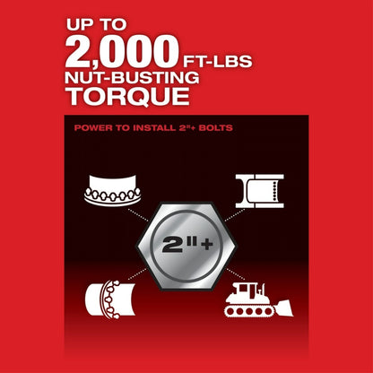 Milwaukee 2868-20 M18 FUEL 1" D-Handle High Torque Impact Wrench w/ ONE-KEY, Bare - 610135
