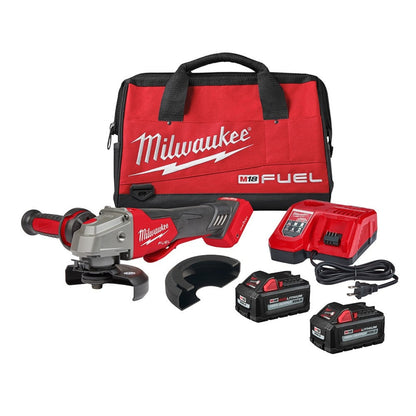 Milwaukee 2882-22 M18 FUEL 4-1/2" / 5" Braking Grinder w/ ONE-KEY  Paddle Switch, No-Lock Kit - 656497