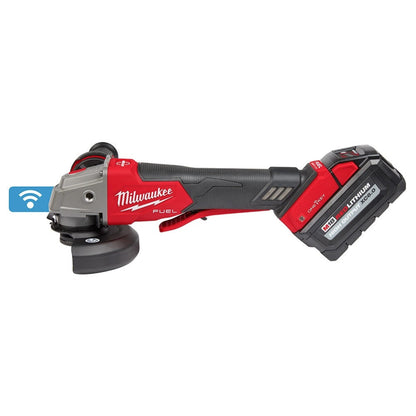 Milwaukee 2882-22 M18 FUEL 4-1/2" / 5" Braking Grinder w/ ONE-KEY  Paddle Switch, No-Lock Kit - 656497