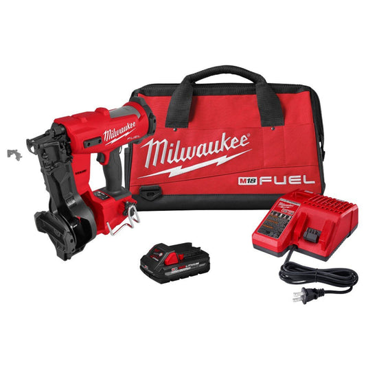 Milwaukee 2909-21 M18 FUEL Coil Roofing Nailer Kit - 783750