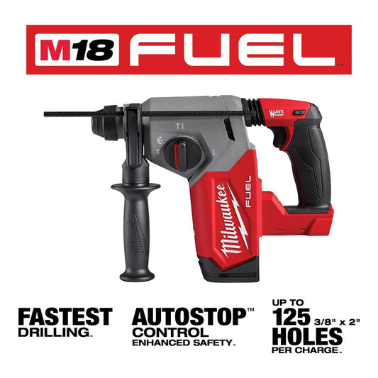 Milwaukee 2912-20 M18 FUEL™ 1" SDS Plus Rotary Hammer, Bare Tool