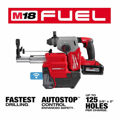 Milwaukee 2914-22DE M18 FUEL 1" SDS Plus Rotary Hammer w/ ONE-KE Dust Extractor Kit - 683345
