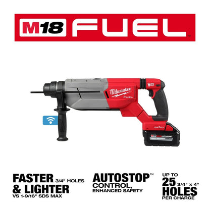 Milwaukee 2916-22 M18 FUEL 1-1/4" SDS Plus D-Handle Rotary Hammer Kit w/ ONE-KEY - 719558