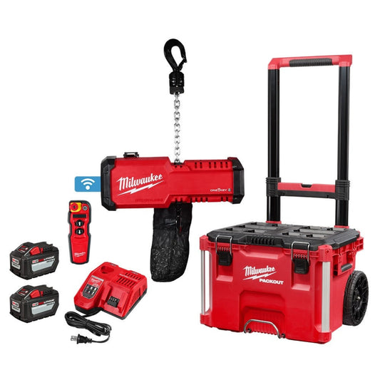 Milwaukee 2983-22HD M18 Compact 1 Ton Chain Hoist w/ One Key - 756760