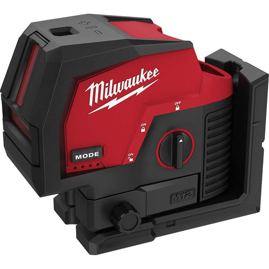 Milwaukee 3622-20 M12 Green Cross Line and Plumb Points Laser - 726341