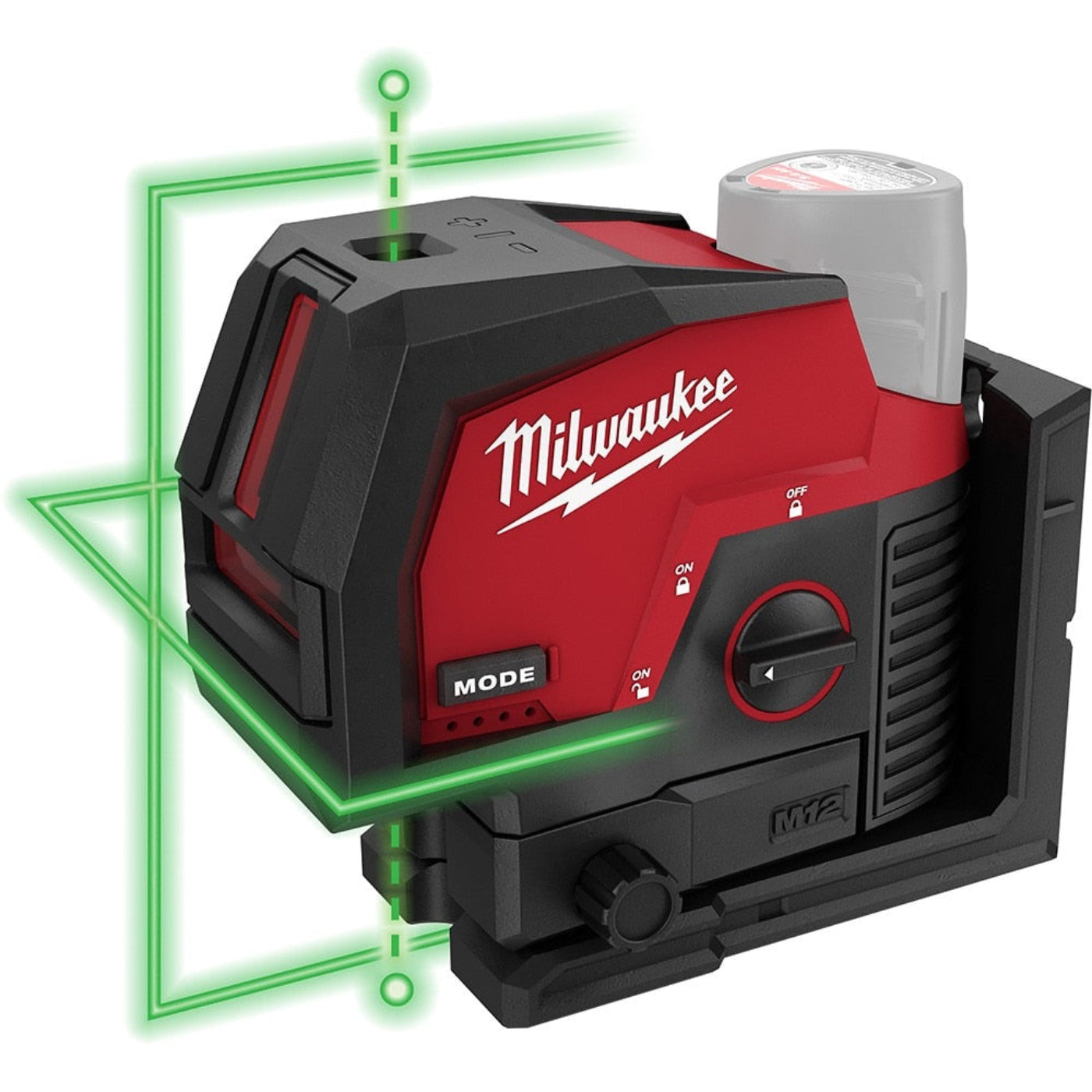 Milwaukee 3622-20 M12 Green Cross Line and Plumb Points Laser - 726341