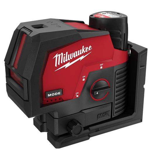 Milwaukee 3622-21 M12 Green Cross Line & Plumb Points Laser Kit - 726344