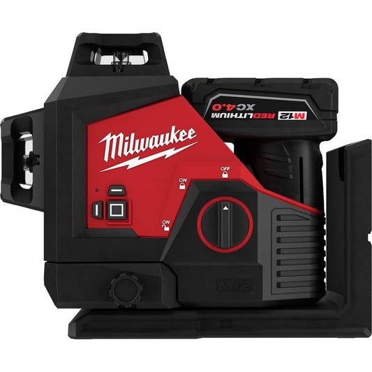 Milwaukee 3632-21 M12 Green 360° 3-Plane Laser Kit - 726346
