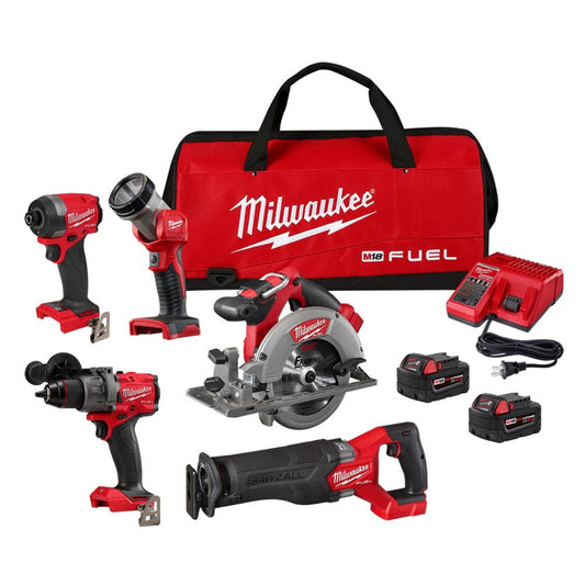 Milwaukee 3697-25 M18 FUEL 5-Tool Combo Kit - 711193