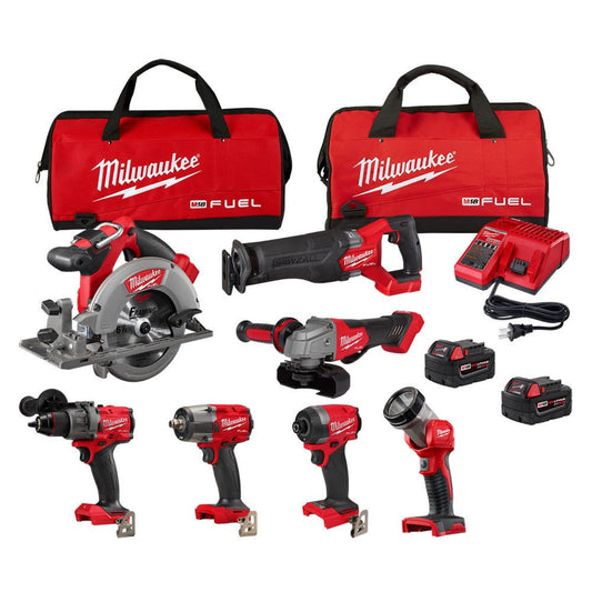 Milwaukee 3697-27 M18 Fuel 7-Tool Combo Kit - 734909