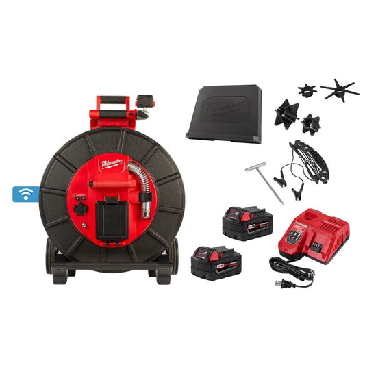 Milwaukee 3974-22 M18 200' Stiff Modular Pipeline Inspection System - 767622