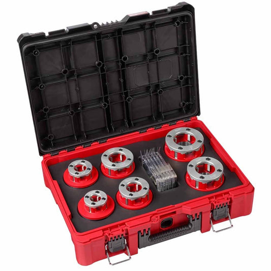 Milwaukee 48-36-1060 1/2" - 2" High Speed NPT Portable Pipe Threading Forged Aluminum Die Head Kit - 688667