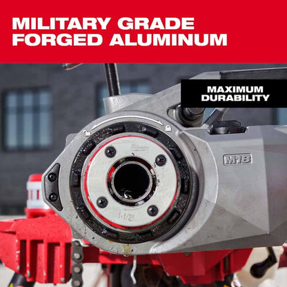 Milwaukee 48-36-1060 1/2" - 2" High Speed NPT Portable Pipe Threading Forged Aluminum Die Head Kit - 688667