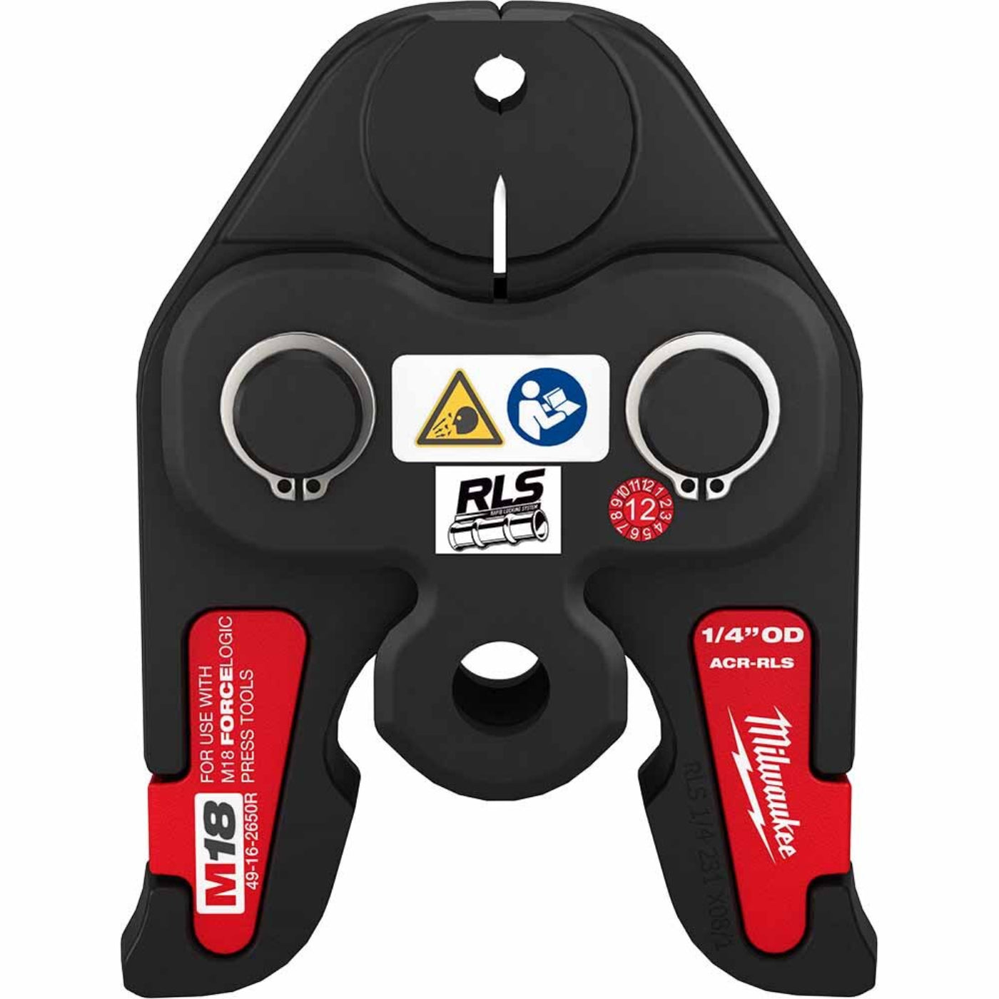 Milwaukee 49-16-2650R 1/4" RLS ACR Press Jaw for M18 FORCE LOGIC Press Tools - 667545