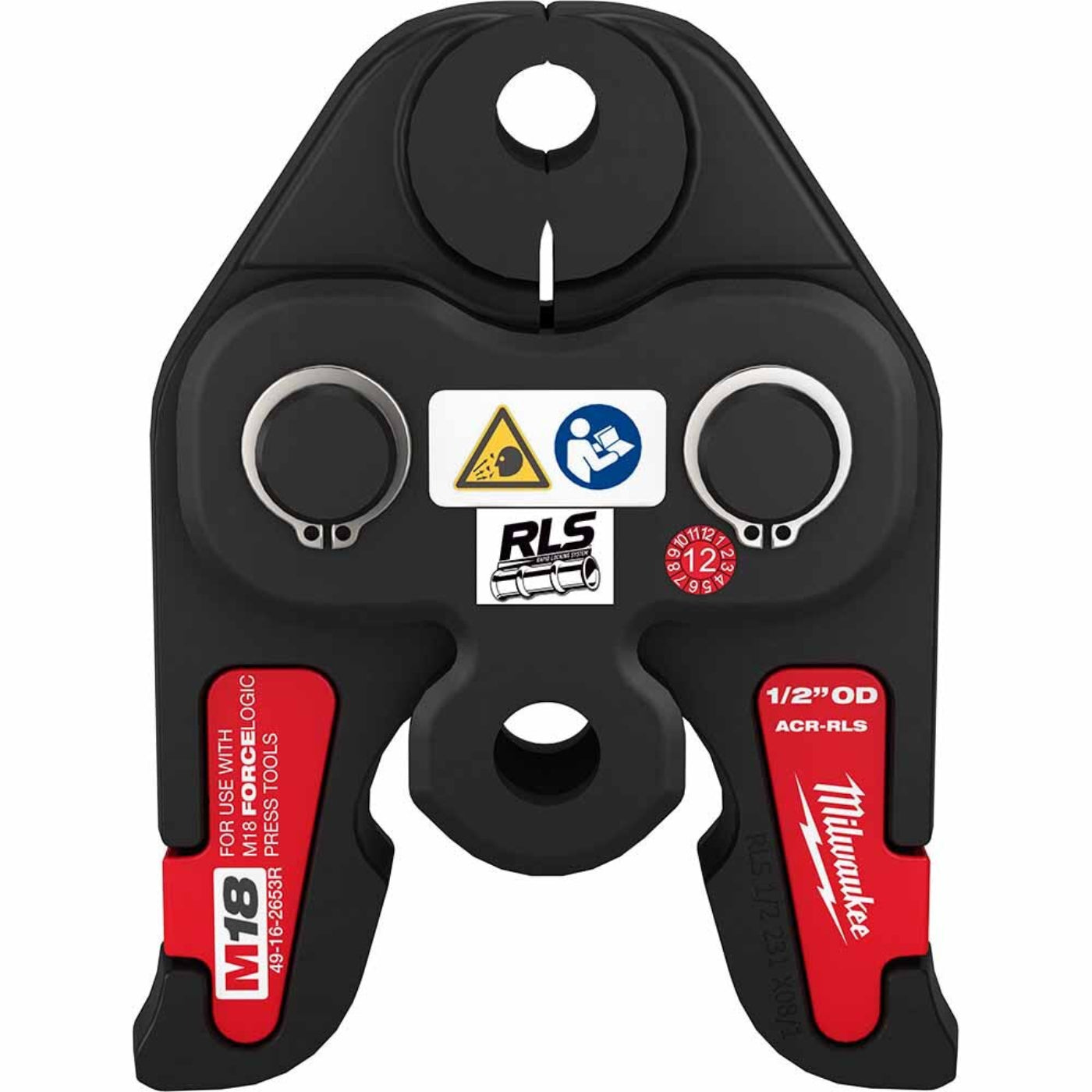 Milwaukee 49-16-2653R 1/2" RLS ACR Press Jaw for M18 FORCE LOGIC Press Tools - 667548