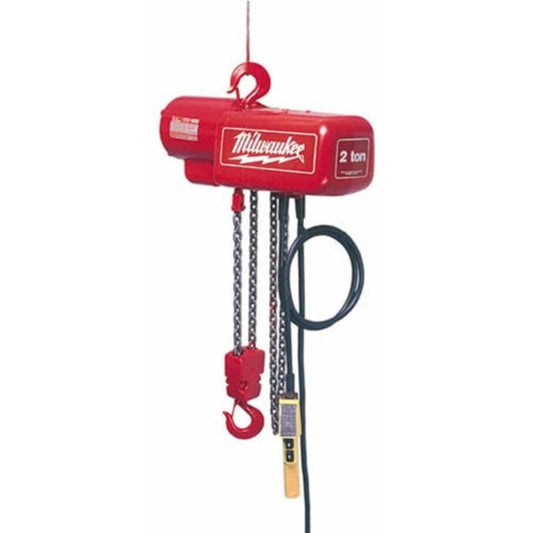 Milwaukee 9572 2 Ton Electric Chain Hoist 15 FT - 743