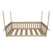 A&L Furniture Versaloft Mission Style Hanging Day Bed with Ropes - Twin & Full Size - Pine