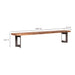 Moe's Home Collection Bent Bench Large Smoked VE-1029-03