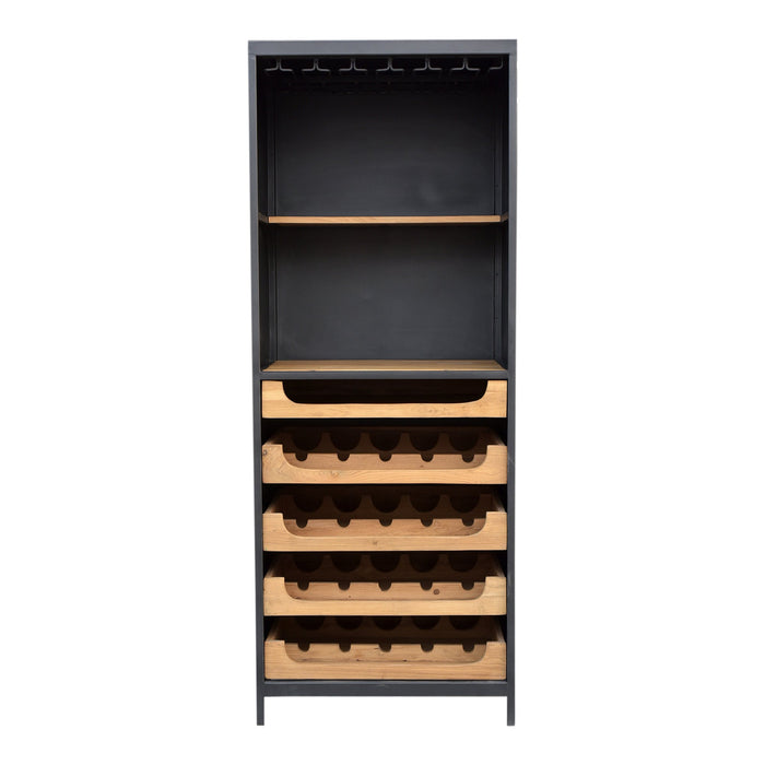 Moe's Home Collection Chefs Teak Wine Bar DR-1322-24